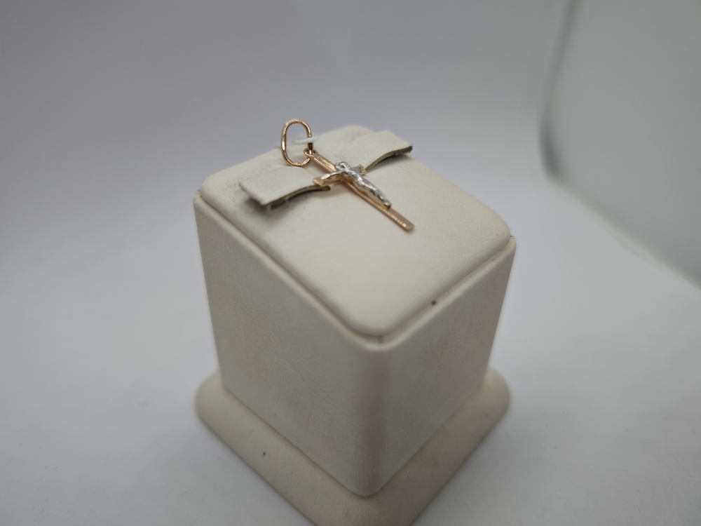 ПОДКБК585 ПОДВЕСКА КРЕСТ БЕЗ КАМНЯ (Au 585)