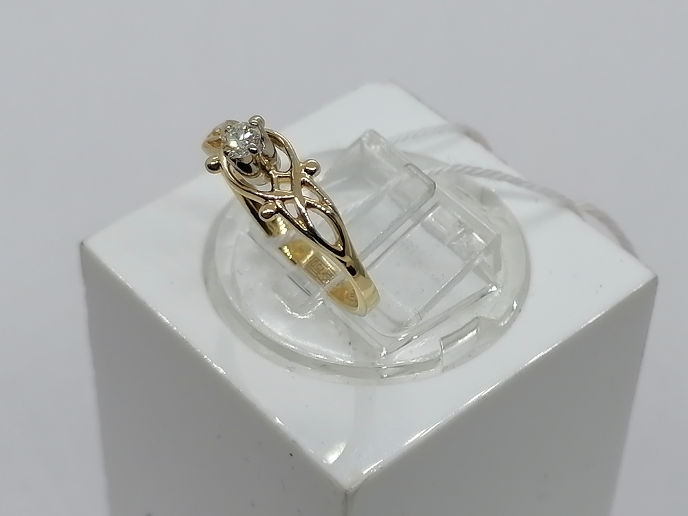 КОЛЬЦО БРИЛЛИАНТ Au 750