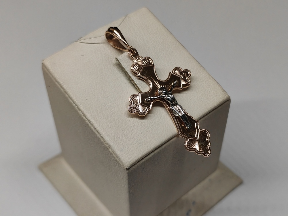 ПОДВЕСКА КРЕСТ без камня (Au 585)