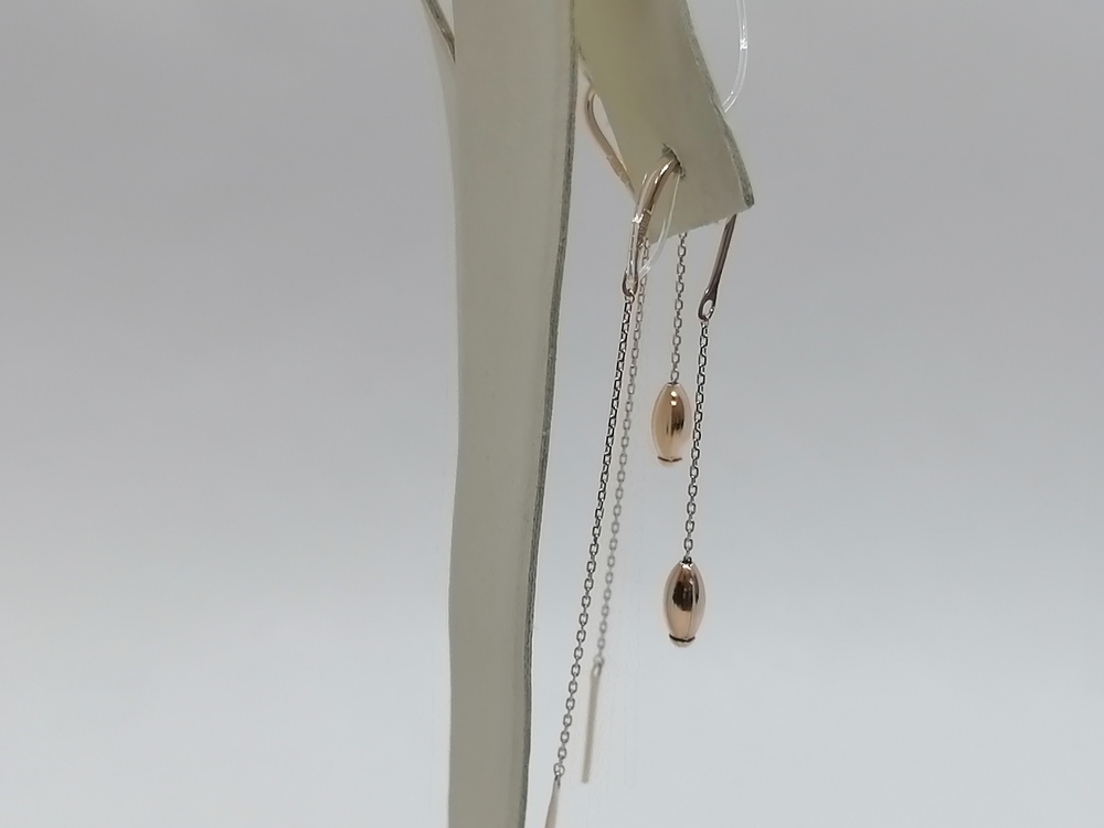 СЕРЬГИ ПРОДЕВКИ без камня (Au 585)