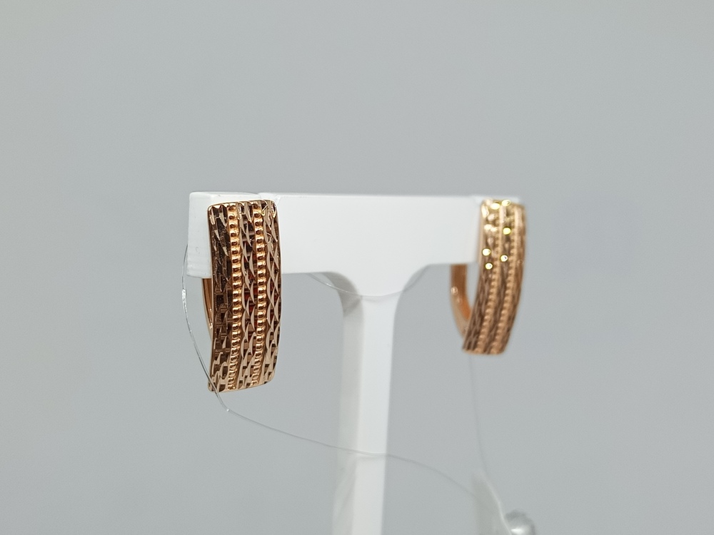 СЕРЬГИ БЕЗ КАМНЯ (Au 585)