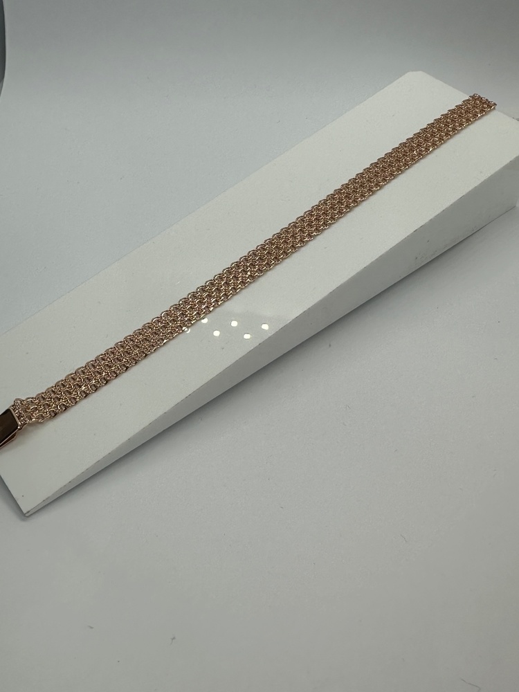 БРАСЛЕТ ПОЛНОВЕСНЫЙ Бисмарк тройной (Au 585)