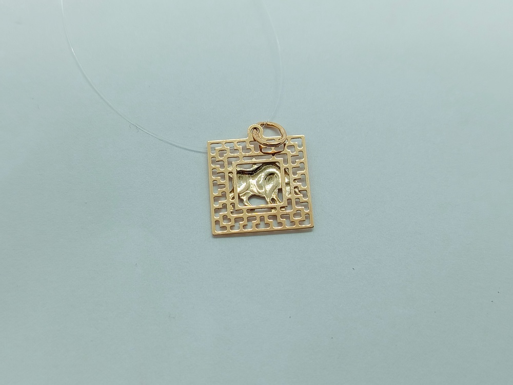 ПОДВЕСКА ЗНАК ЗОДИАКА ТЕЛЕЦ (Au 585)