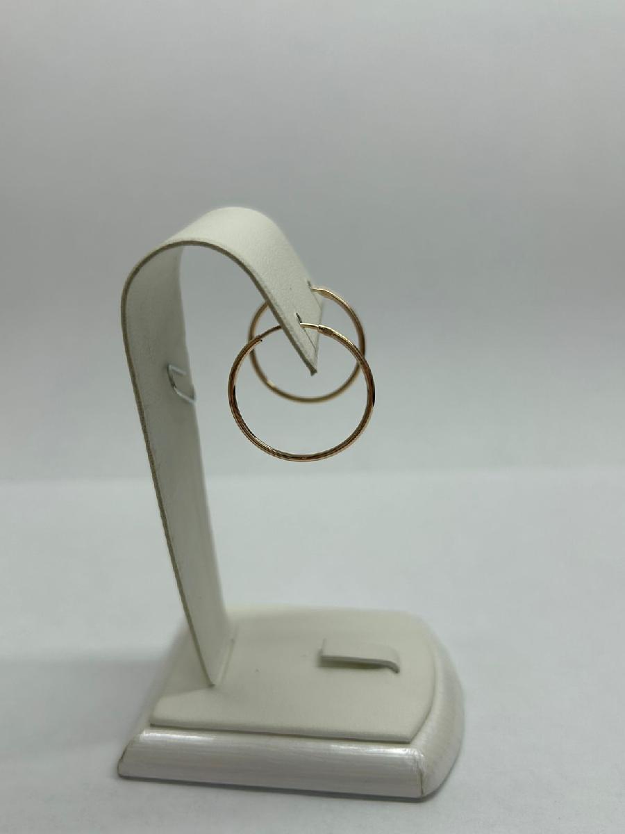 СЕРЬГИ КОНГО без камня (Au 585)