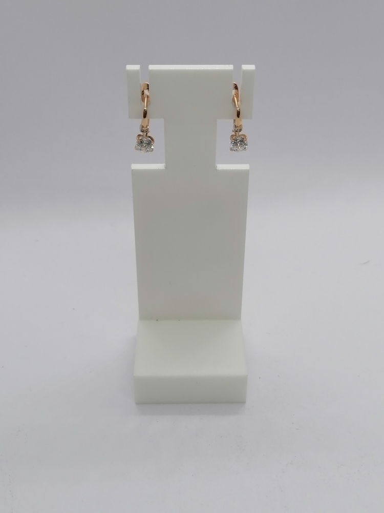 СКМИ585 СЕРЬГИ С КАМНЯМИ (Au 585)