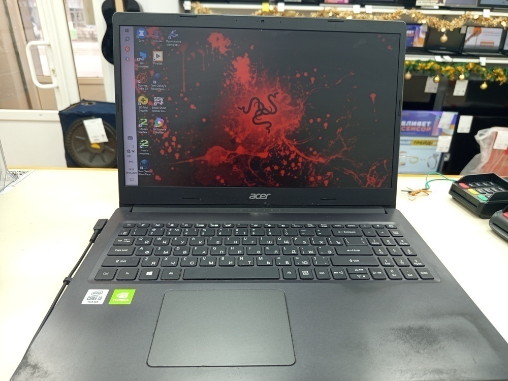 Ноутбук Acer; Core i3-1005G1, GeForce MX330, 8 Гб, 256 Гб, Нет