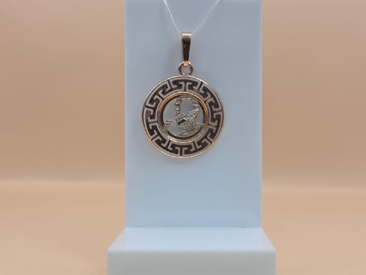 ПОДВЕСКА ЗНАК ЗОДИАКА СКОРПИОН (Au 585)