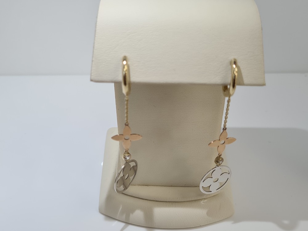 СЕРЬГИ С КАМНЕМ (Au 585)