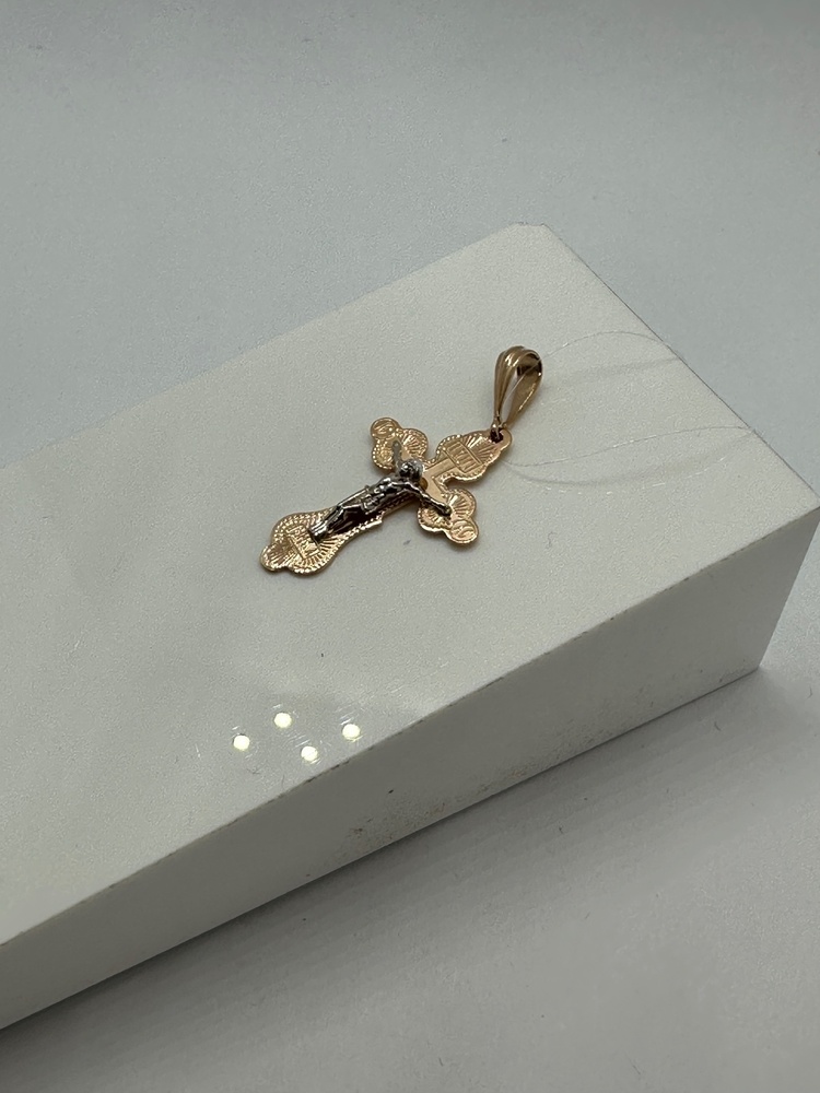 ПОДВЕСКА КРЕСТ без камня (Au 585)