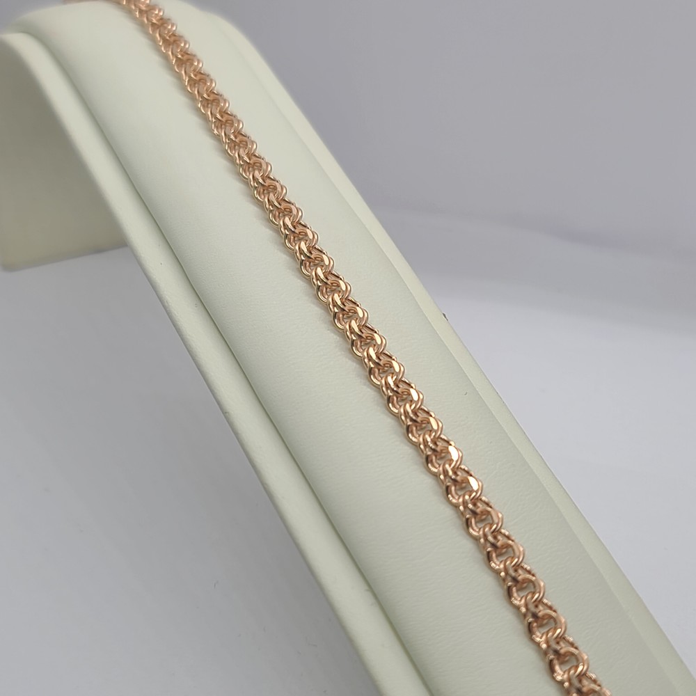 БРАСЛЕТ ПУСТОТЕЛЫЙ Бисмарк (Au 585)