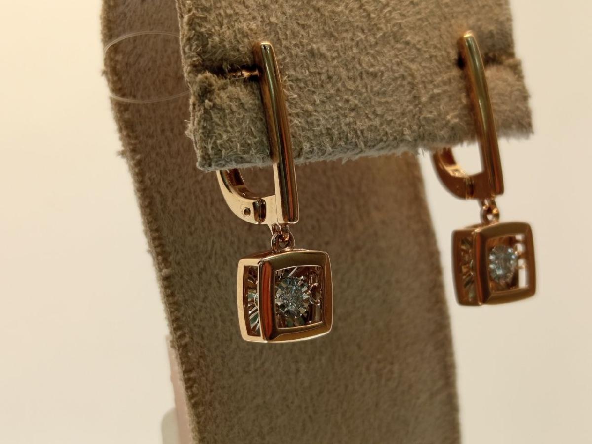 СЕРЬГИ БРИЛЛИАНТ (Au 585)