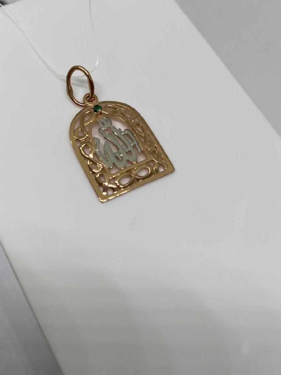031651/ф ПОДВЕСКА КОРАН с камнем (Au 585)