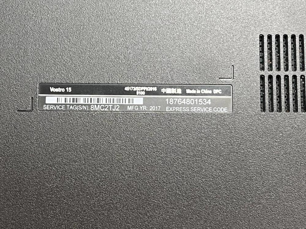 Ноутбук DELL; Core i5-7200U, HD Graphics, 8 Гб, 120 Гб, 1 Tb