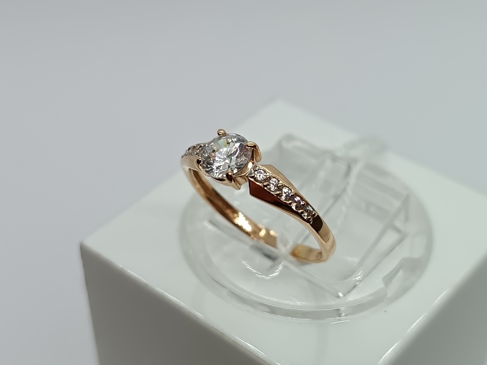 КОЛКМИ585 КОЛЬЦО С КАМНЯМИ (Au 585)