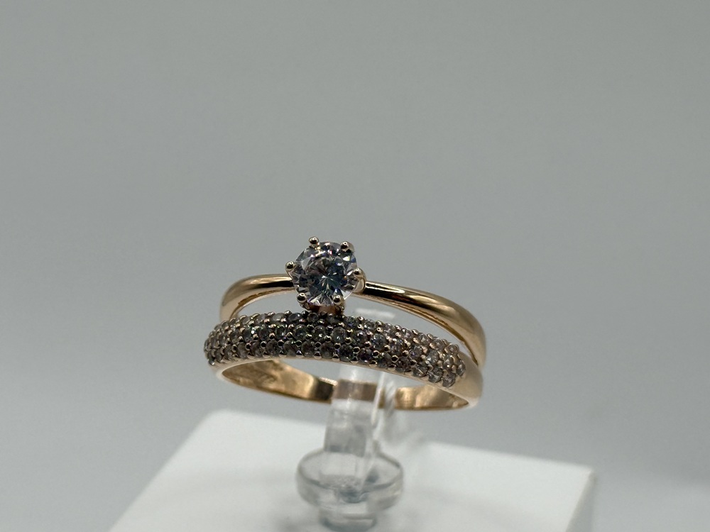 КОЛКМИ585 КОЛЬЦО С КАМНЯМИ (Au 585)