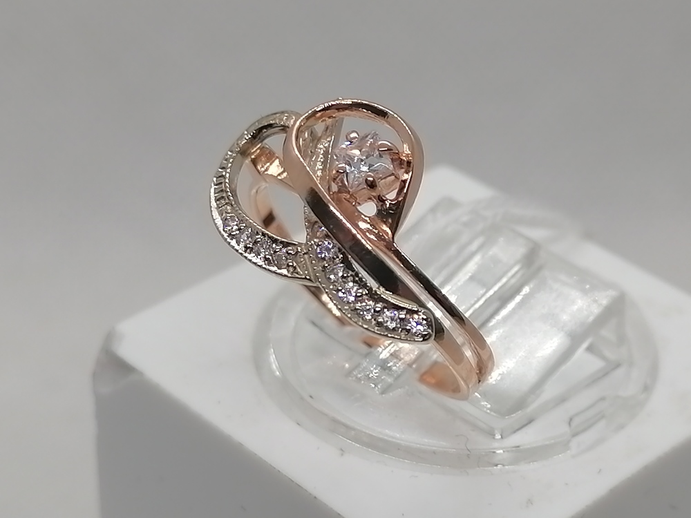 КОЛКМИ585 КОЛЬЦО С КАМНЯМИ (Au 585)