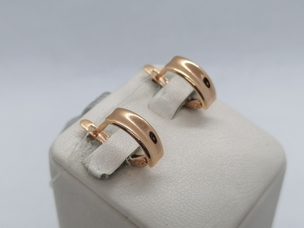 СЕРЬГИ БЕЗ КАМНЯ (Au 585)