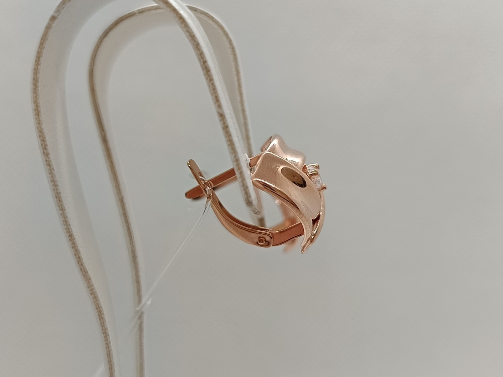 СЕРЬГИ С КАМНЕМ (Au 585)