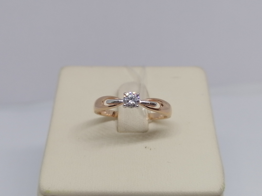 019413 КОЛЬЦО С КАМНЕМ (Au 585)