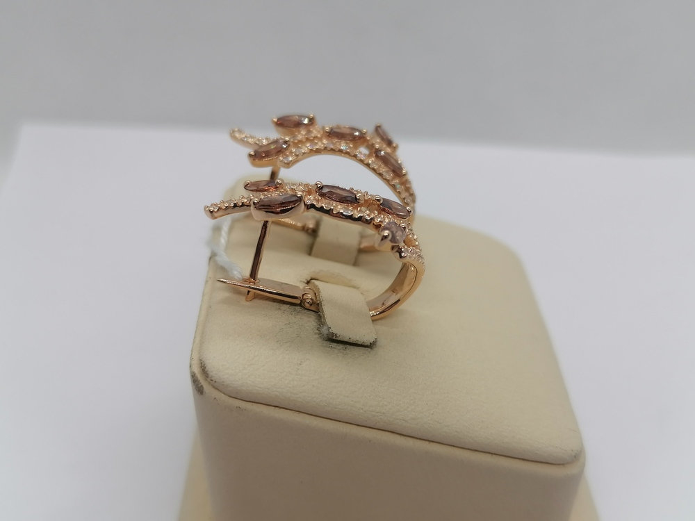 СКМИ585 СЕРЬГИ С КАМНЯМИ (Au 585)