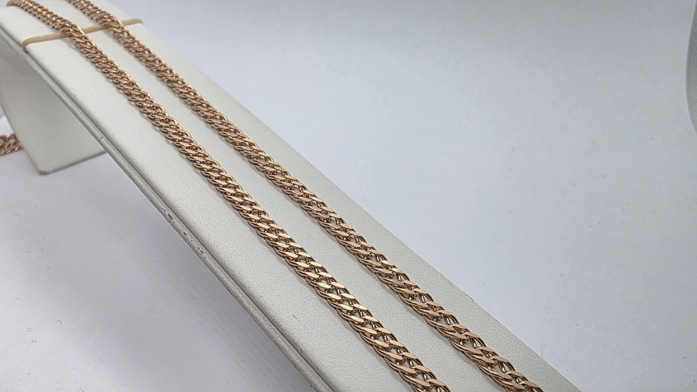 ЦЕПЬ ПОЛНОВЕСНАЯ Ромб двойной (Au 585)