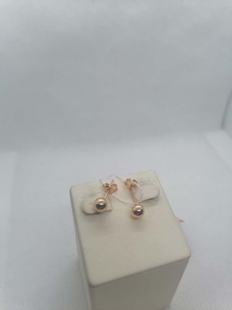 СЕРЬГИ ПУСЕТЫ без камня (Au 585)