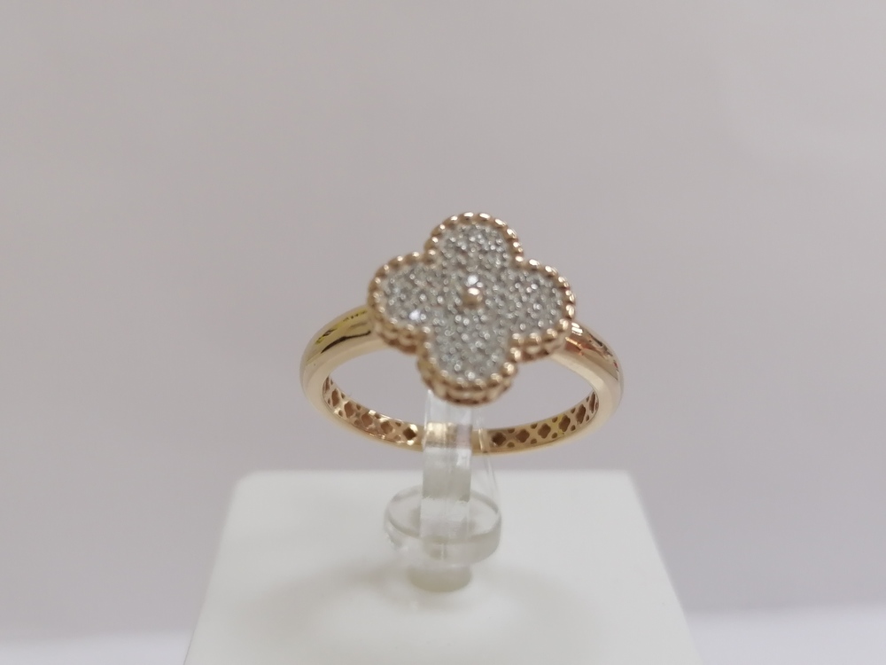 КОЛЬЦО С КАМНЯМИ (Au 585)