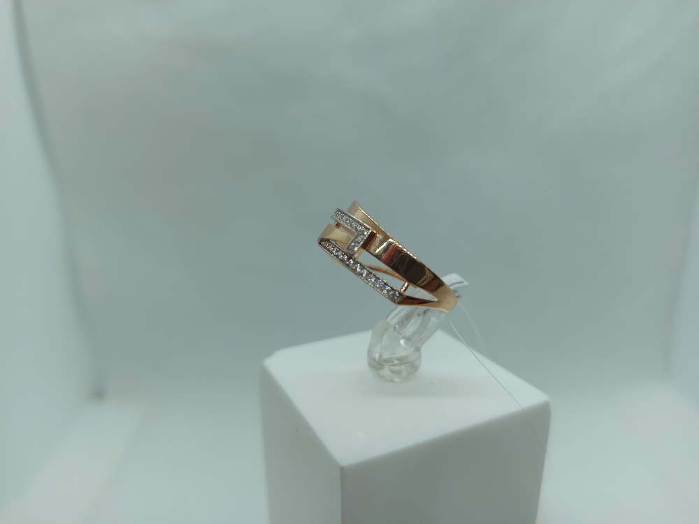 КОЛЬЦО С КАМНЯМИ (Au 585)