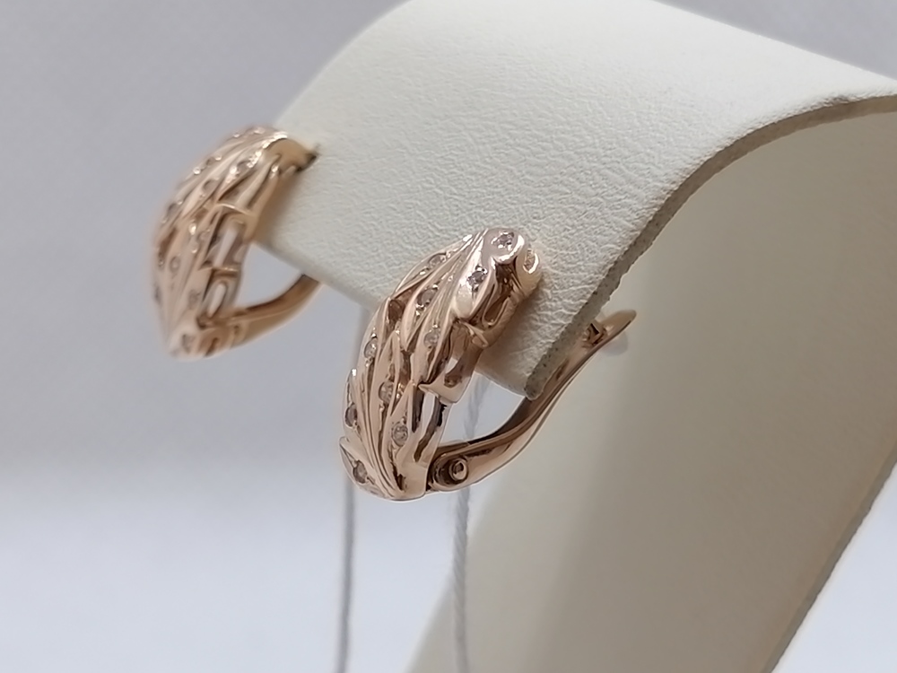 СЕРЬГИ С КАМНЯМИ (Au 585)