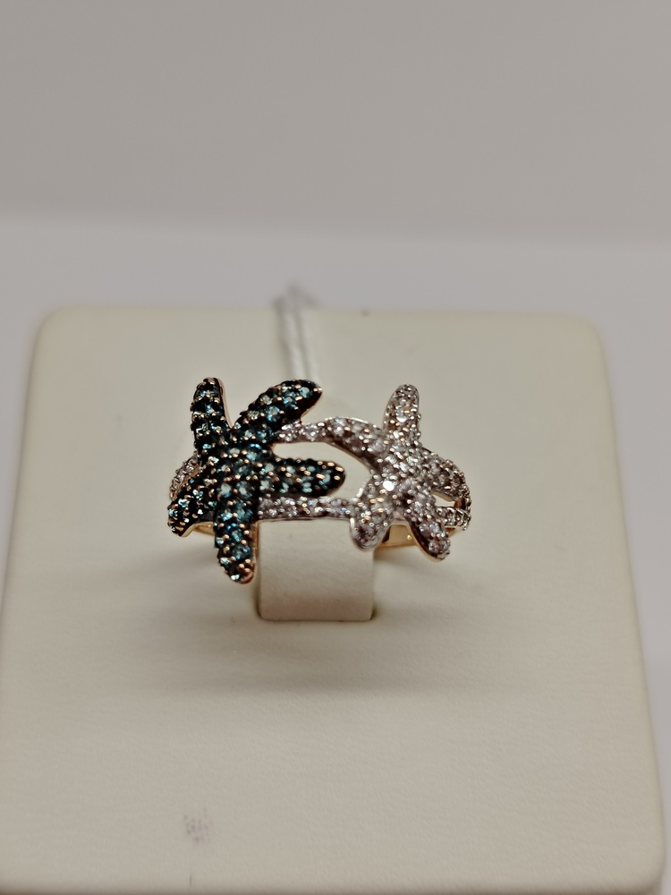 КОЛКМИ585 КОЛЬЦО С КАМНЯМИ (Au 585)