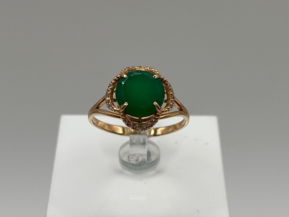 КОЛКМИ585 КОЛЬЦО С КАМНЯМИ (Au 585)