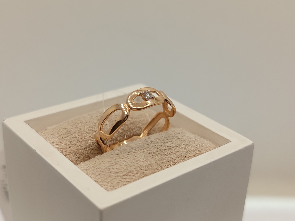 КОЛЬЦО С КАМНЕМ (Au 585)