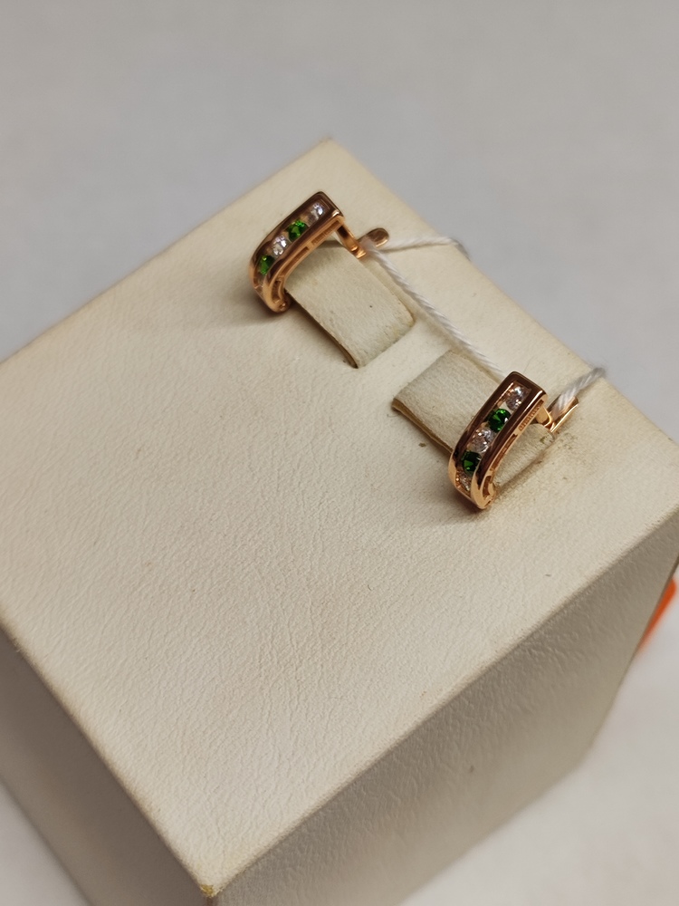 СКМИ585 СЕРЬГИ С КАМНЯМИ (Au 585)