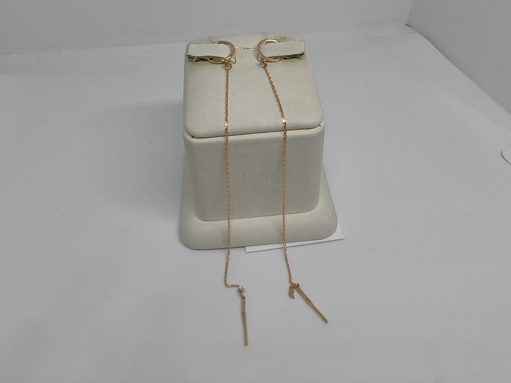 СЕРЬГИ ПРОДЕВКИ без камня (Au 585)