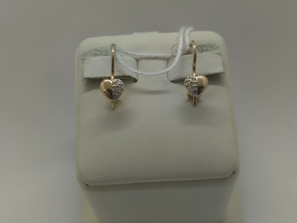 СКМИ585 СЕРЬГИ С КАМНЯМИ (Au 585)