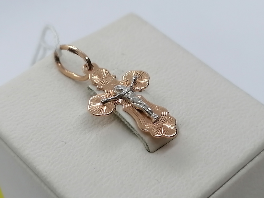 ПОДВЕСКА КРЕСТ без камня (Au 585)