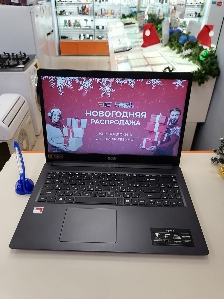 Ноутбук Acer Aspire 3 N19H1; A4-9120, Radeon R3 series, 4 Гб, 128 Гб, Нет