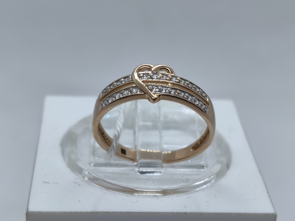 КОЛКМИ585 КОЛЬЦО С КАМНЯМИ (Au 585)