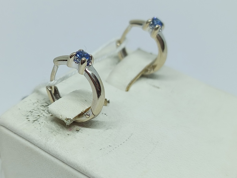 СЕРЬГИ С КАМНЕМ (Au 585)