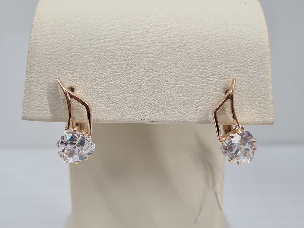 СЕРЬГИ С КАМНЕМ (Au 585)