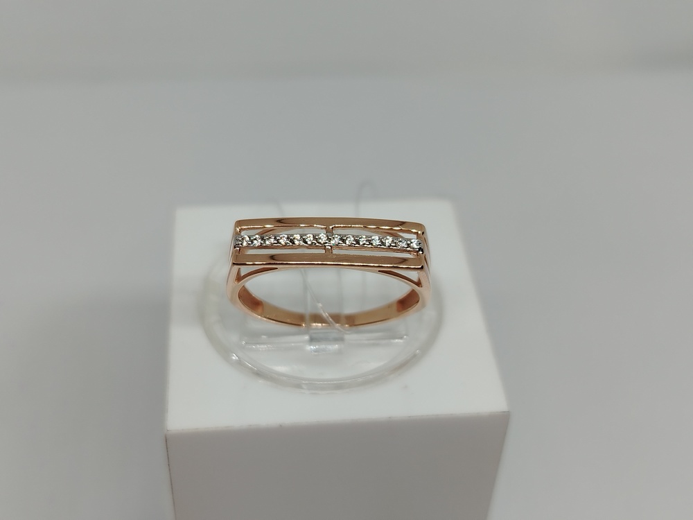 КОЛЬЦО С КАМНЯМИ (Au 585)