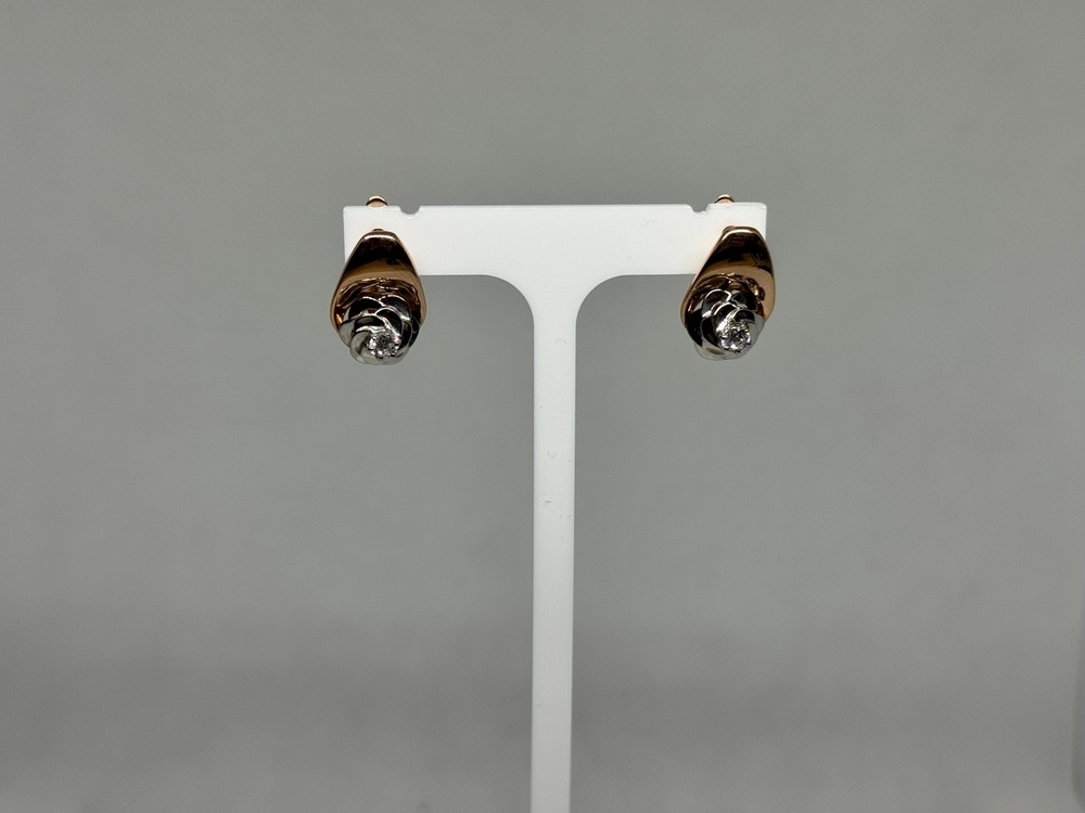 СЕРЬГИ С КАМНЕМ (Au 585)