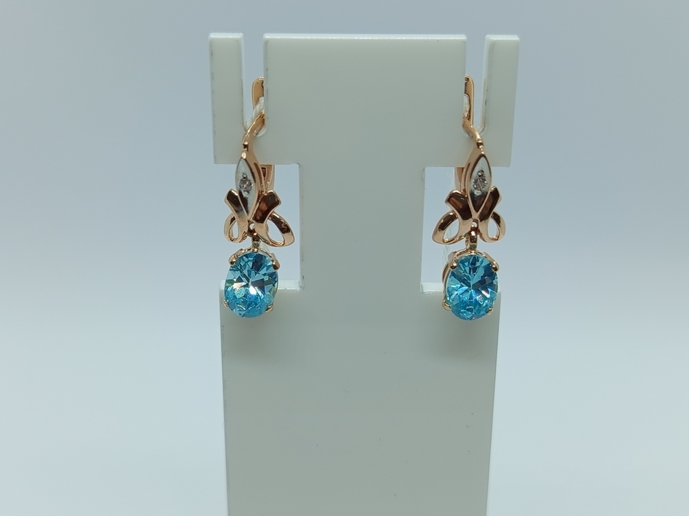 СЕРЬГИ С КАМНЯМИ (Au 585)