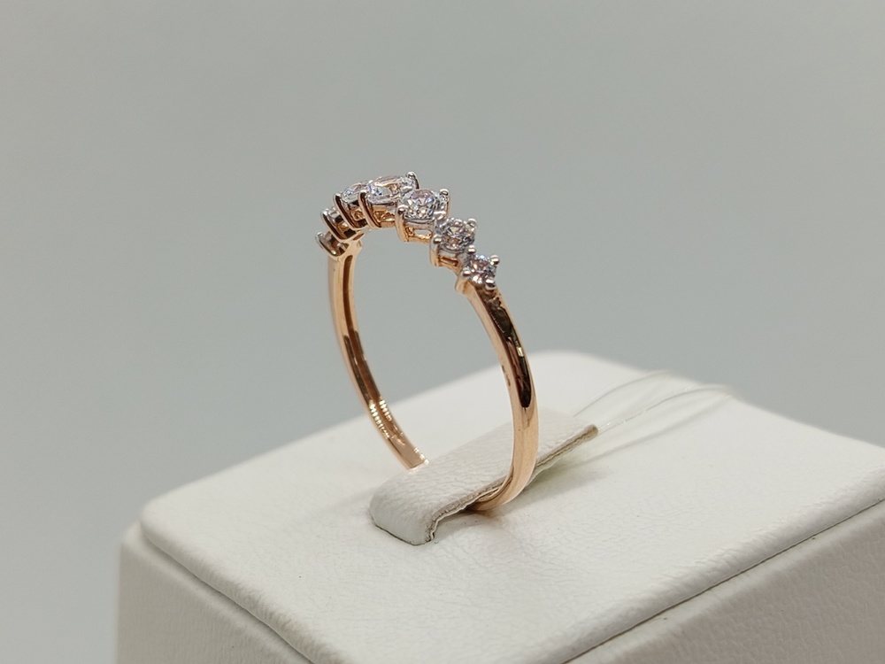 КОЛЬЦО С КАМНЯМИ (Au 585)