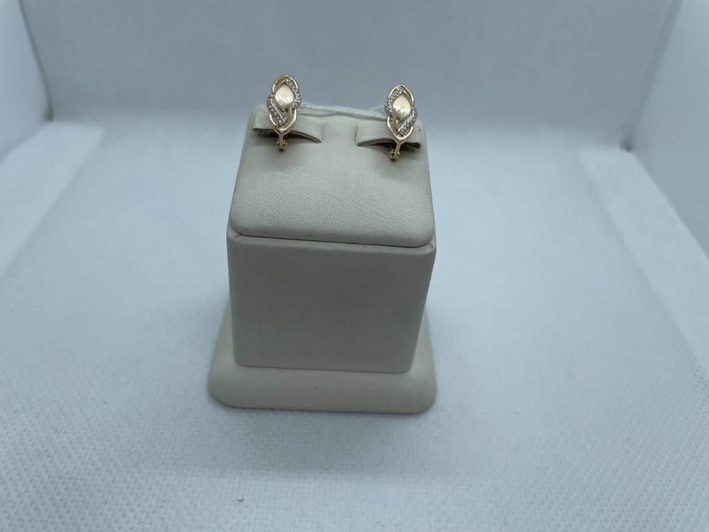 СКМИ585 СЕРЬГИ С КАМНЯМИ (Au 585)