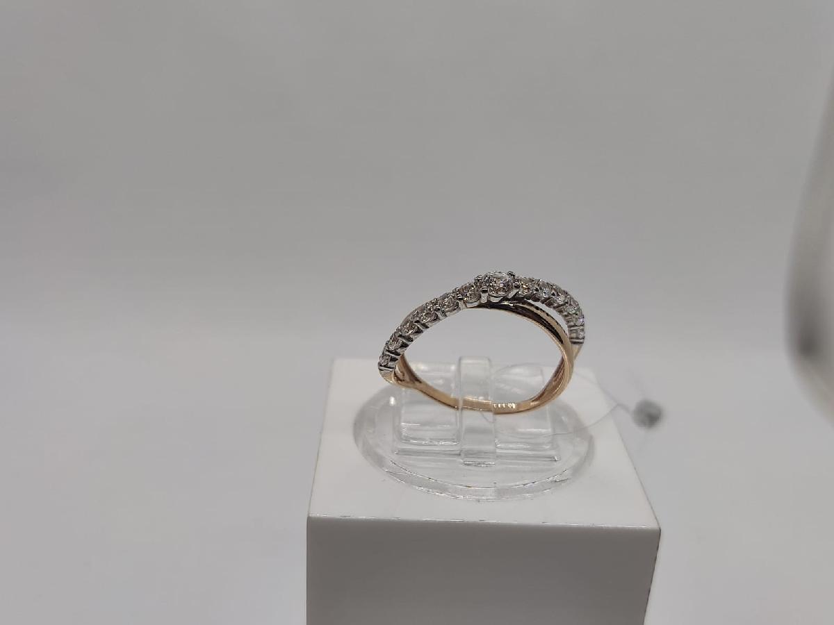 КОЛЬЦО С КАМНЯМИ (Au 585)