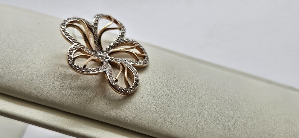 ПОДКМИ585 ПОДВЕСКА С КАМНЯМИ (Au 585)