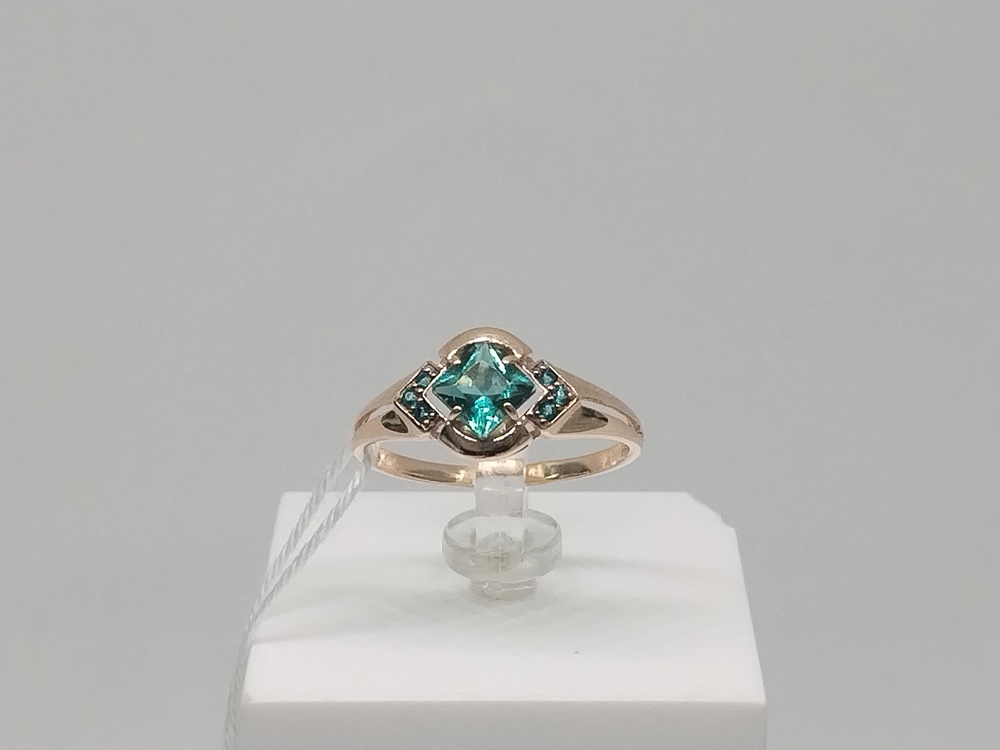 КОЛКМИ585 КОЛЬЦО С КАМНЯМИ (Au 585)