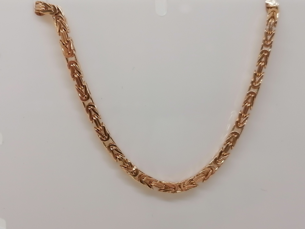 ЦЛМК585 ЦЕПЬ ПОЛНОВЕСНАЯ Мальвина королевская(лисий хвост) (Au 585)