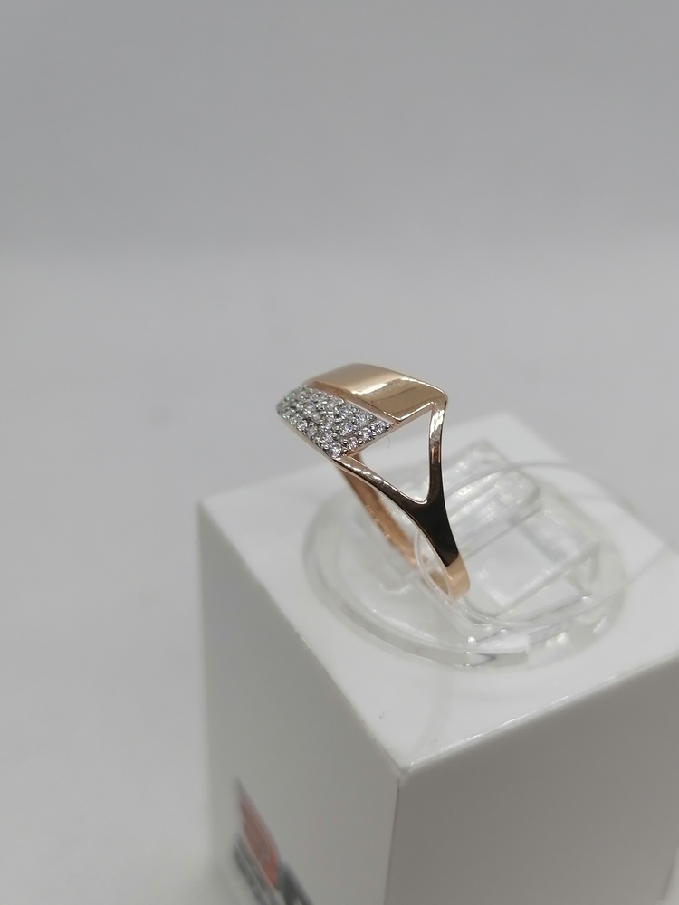 КОЛЬЦО С КАМНЯМИ (Au 585)